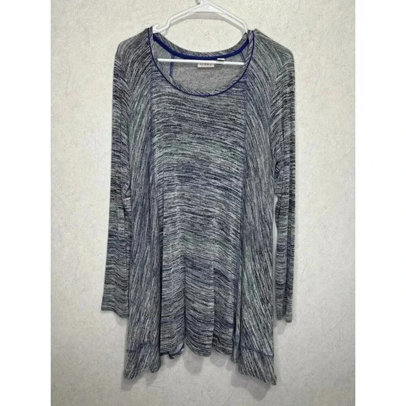 LOGO Lori Goldstein Flowy Tunic Blouse Top LARGE LOT OF 5 Lagenlook Boho Layer - Picture 4 of 16